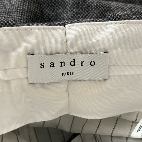 SANDRO Virgin Wool Classic Dress Pants Trousers Sz 36 - Picture 9 of 12